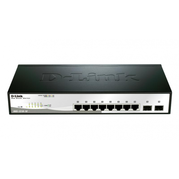 DGS-1210-10 GBIT SMART SWITCH/10-PORT LAYER2 MANAGED