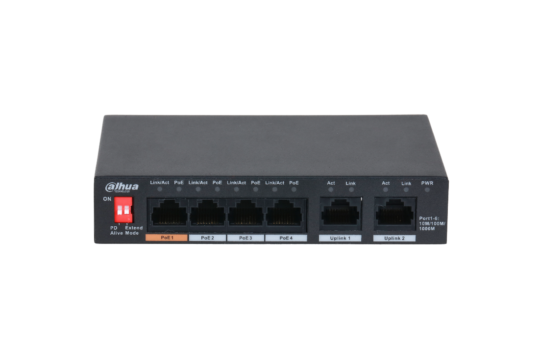 SWITCH  6Ports Dahua  PFS3006-4GT-60-V2