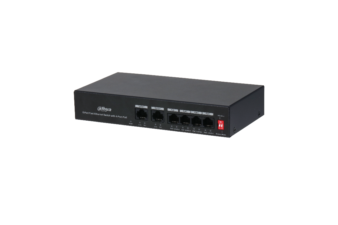 SWT 4 Ports PoE 2xUplink Ports Dahua