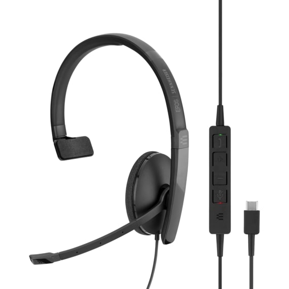SC 130 USB-CWired, single-sided headset