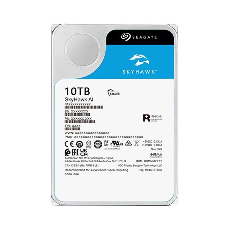 SKYHAWK AI 10TB 5YRS WARRANTY/3.5IN 6GB/S SATA 256MB 24X7
