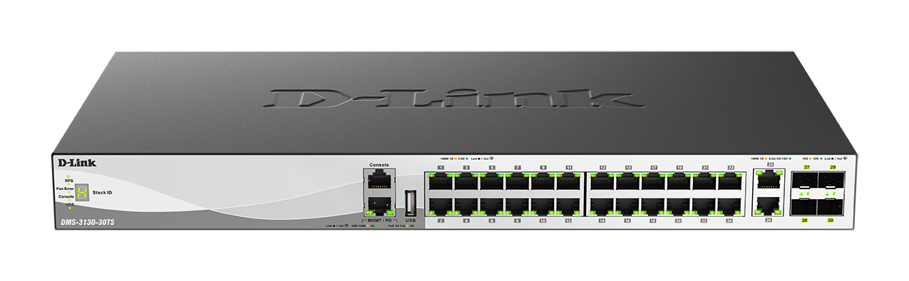 SWT 30-Port L2+ POE SFP DMS-3130-30PS