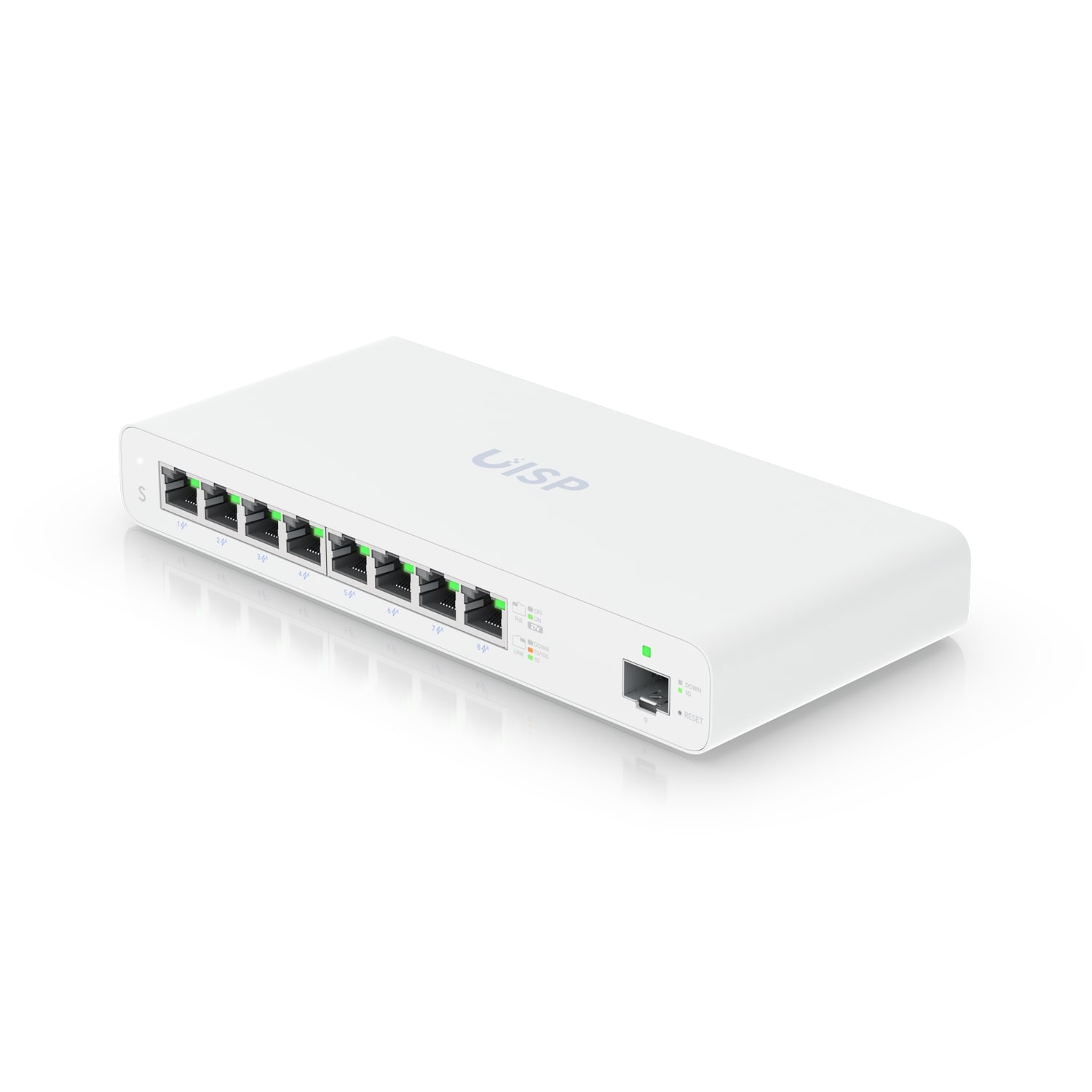 "Eight-port, Layer 2, Gigabit PoE switch