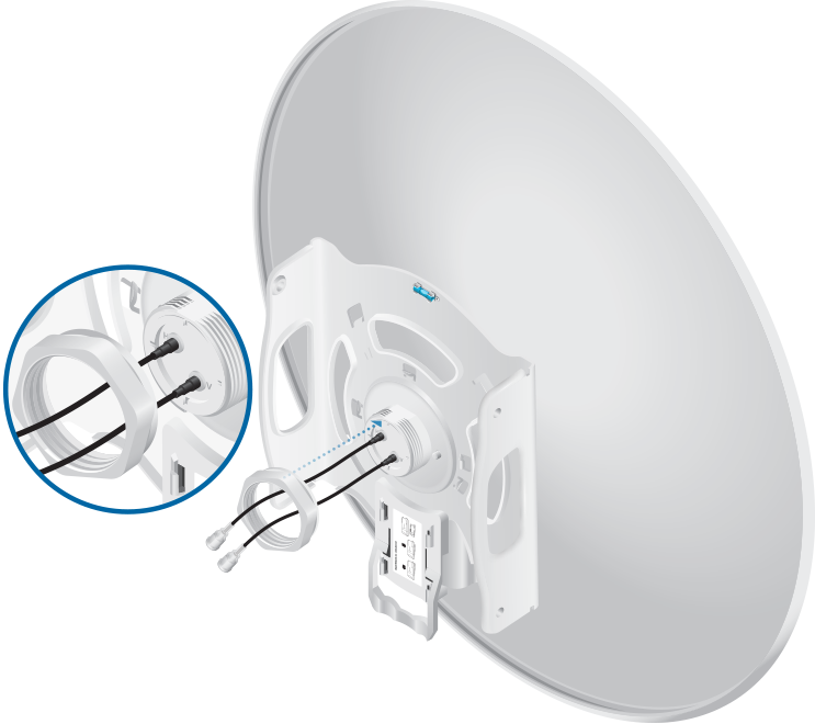 " 5 GHz, 30 dBi RocketDish LW antenna wi