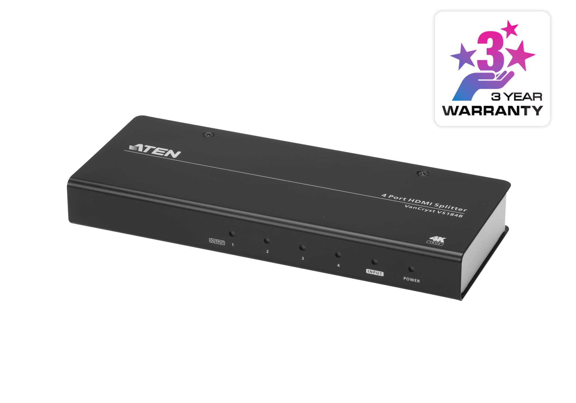 ATEN 4 PORT 4K Splitter VS184B-AT-G