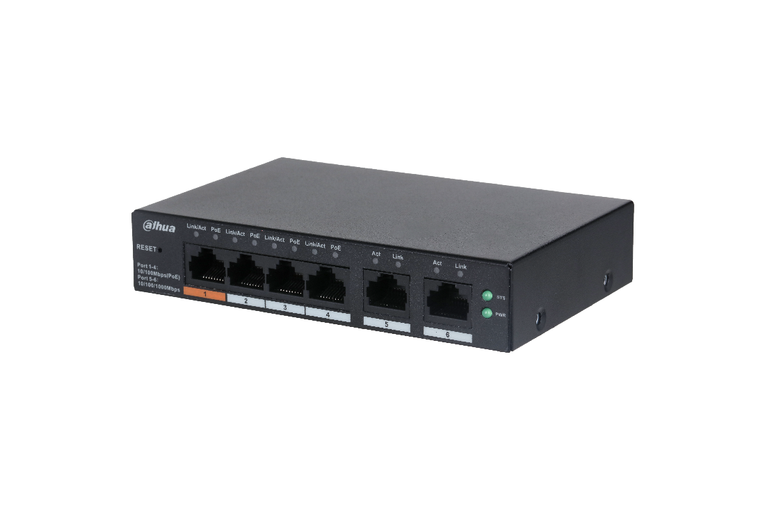SWT 6PORT, 4PORT POE CS4006-4ET-60