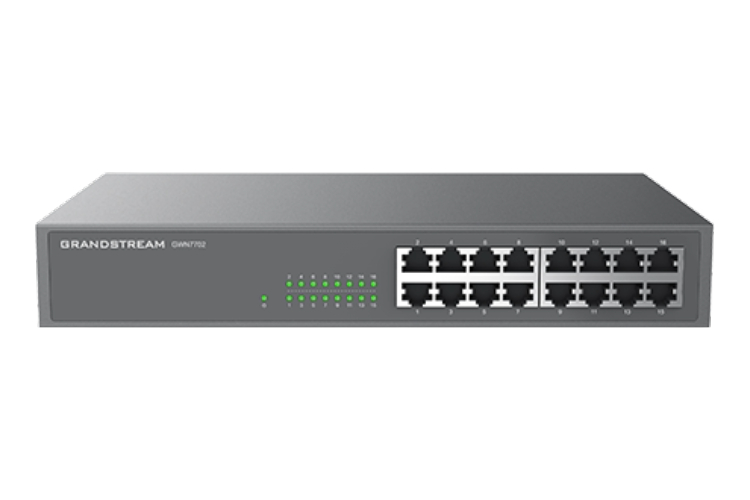 Unmanaged Network Switch, 16x GbE RJ45,