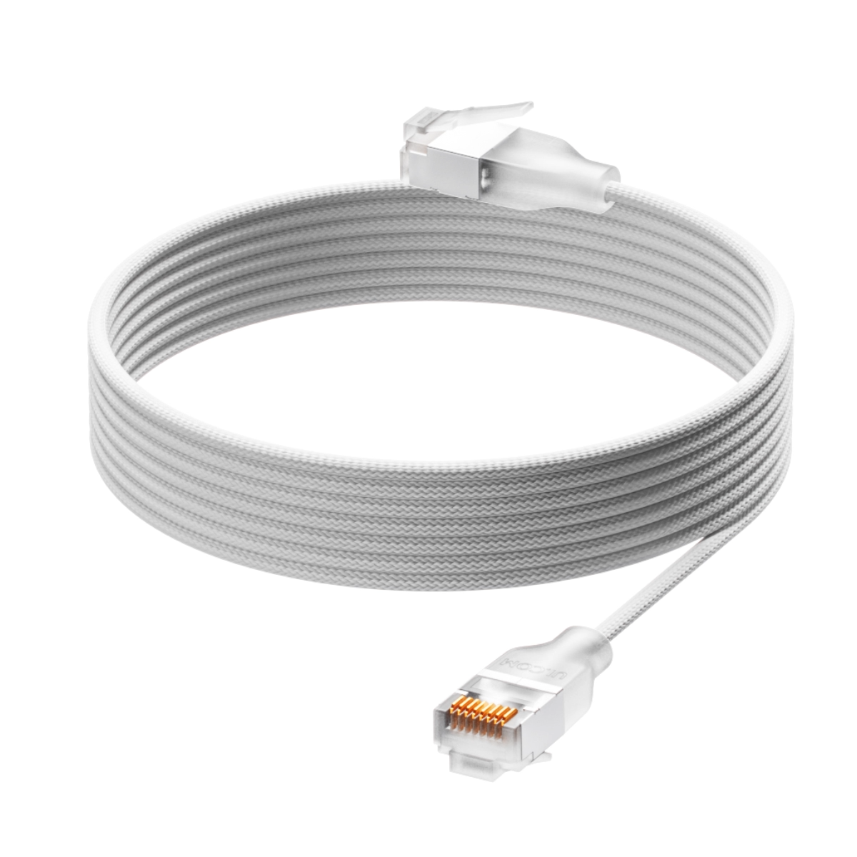 "Ultra-thin braided shielded RJ45 patch