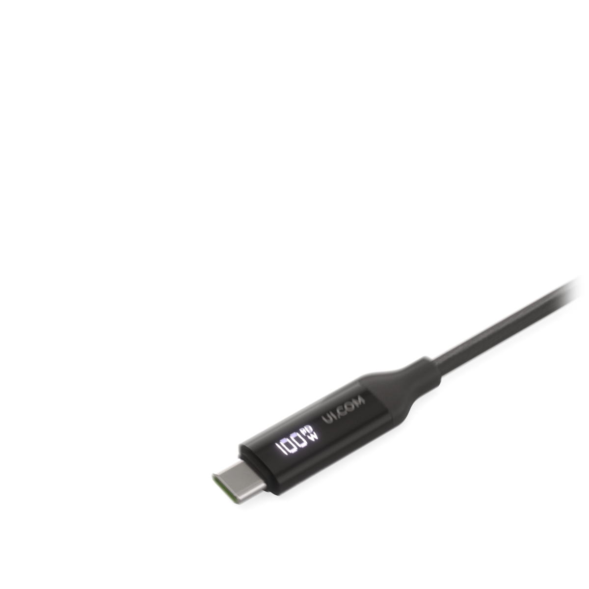 "Braided power and data cable with a dou