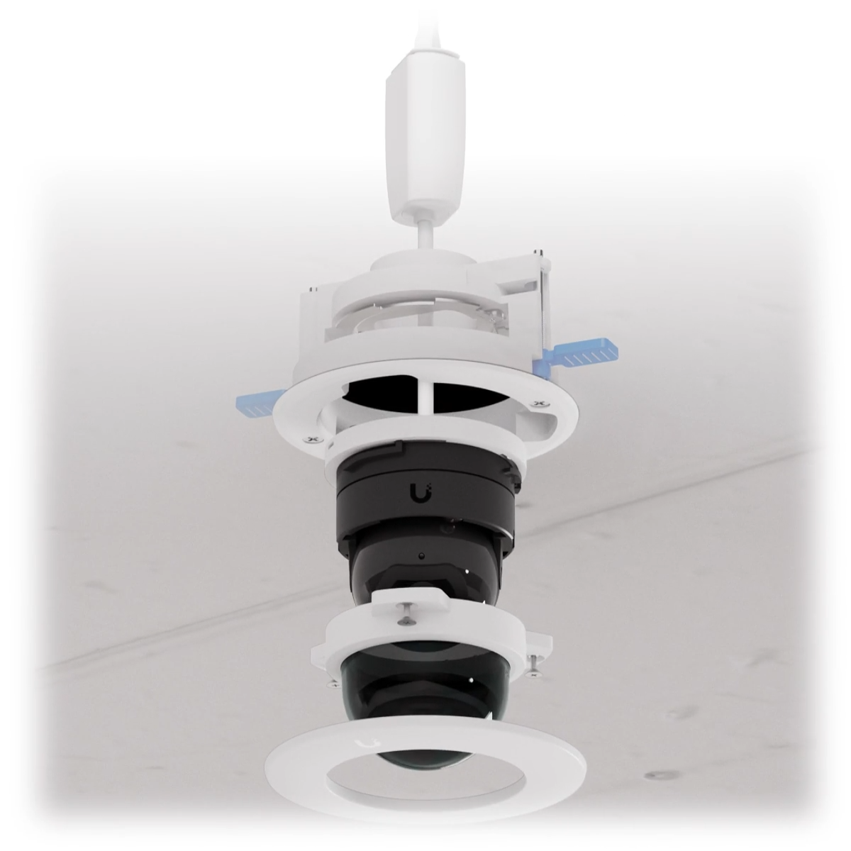 Dome camera mounting accessory for reces