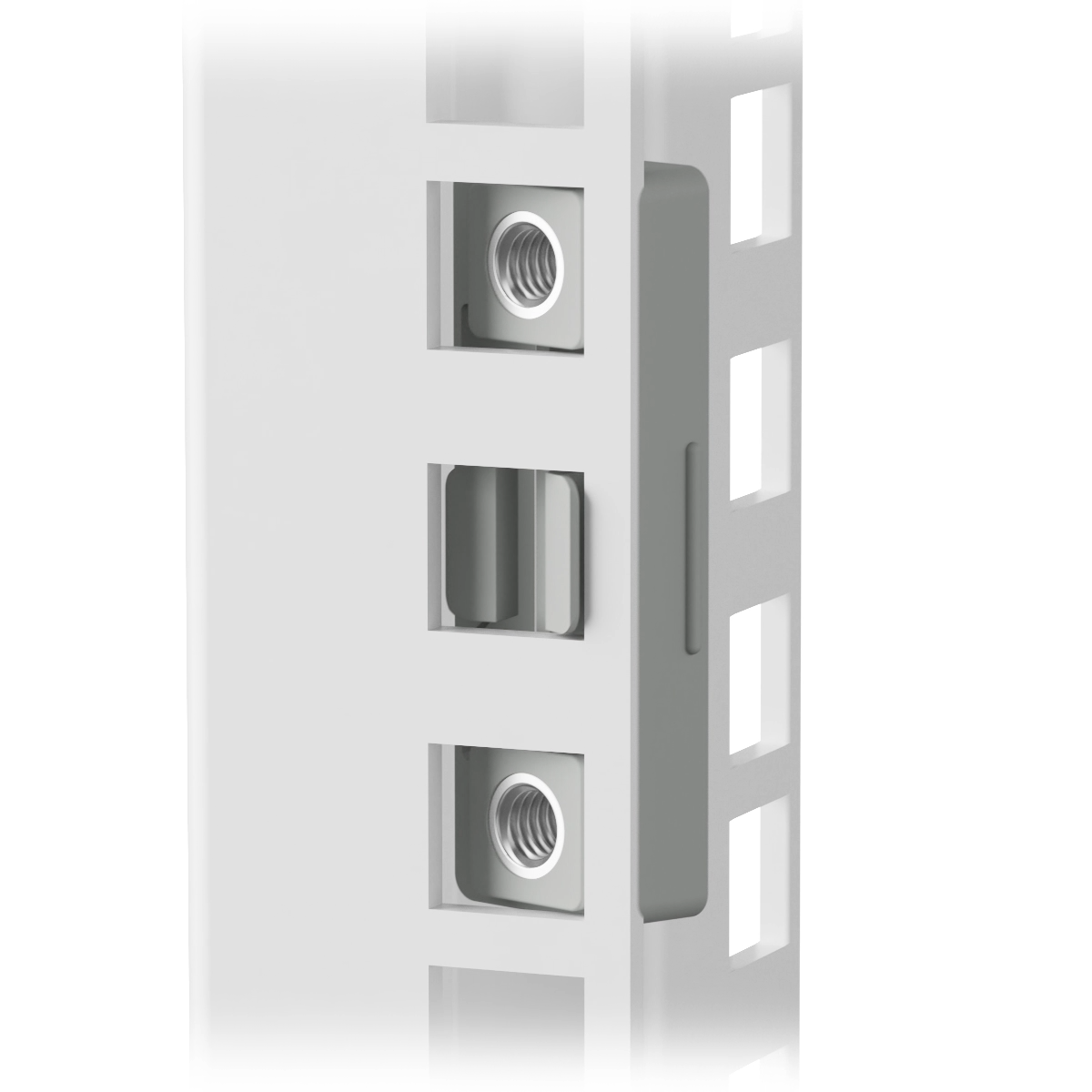 "1U snap-in inserts with two vertically