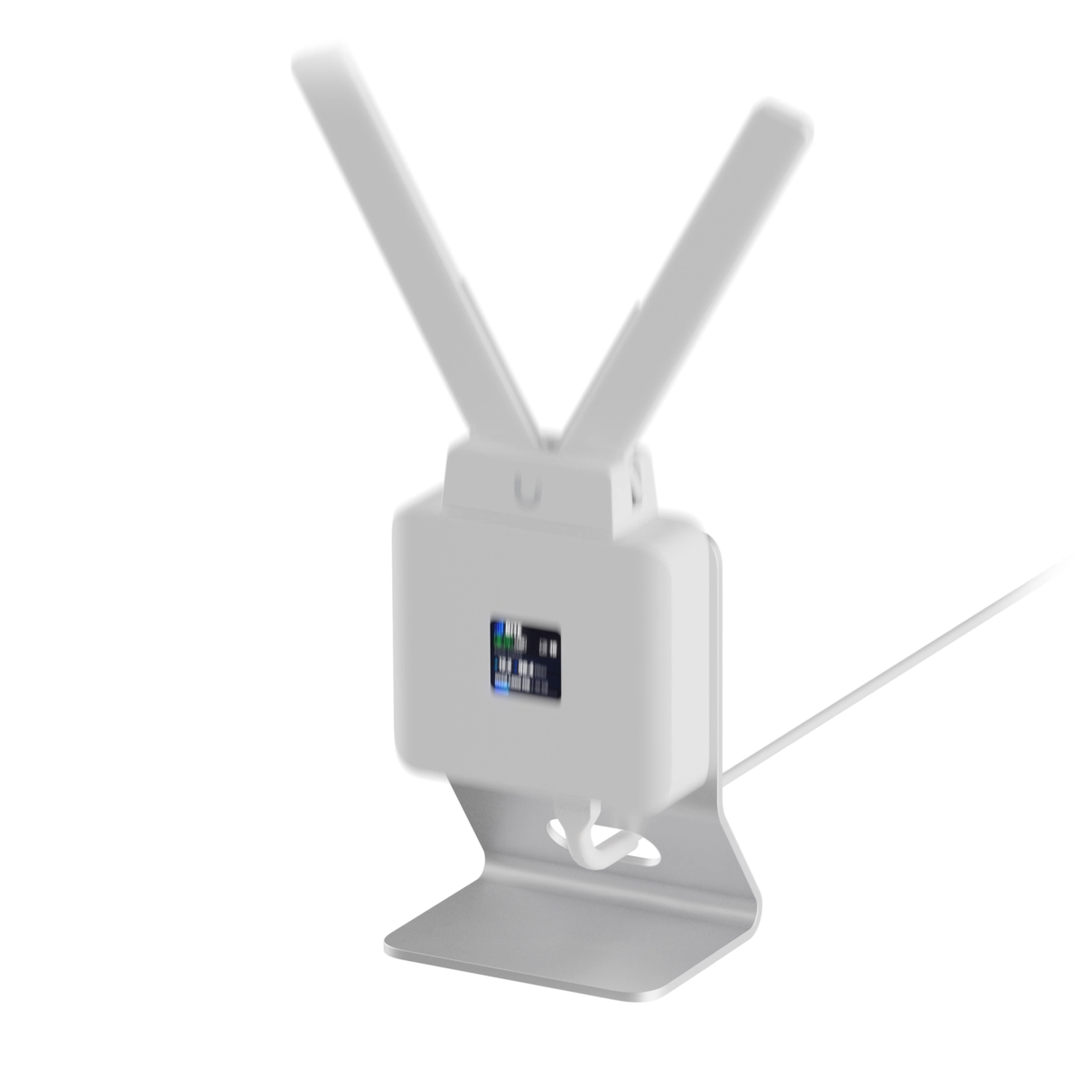 Sleek, metal table stand for the Mobile