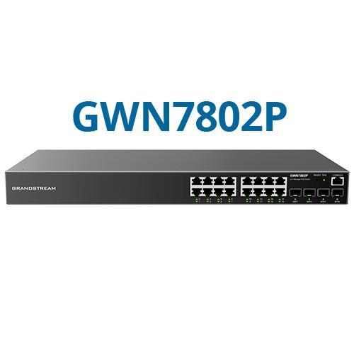Grandstream Switch 16PO POE 2SFP+ L2++ GWN7802P PRO