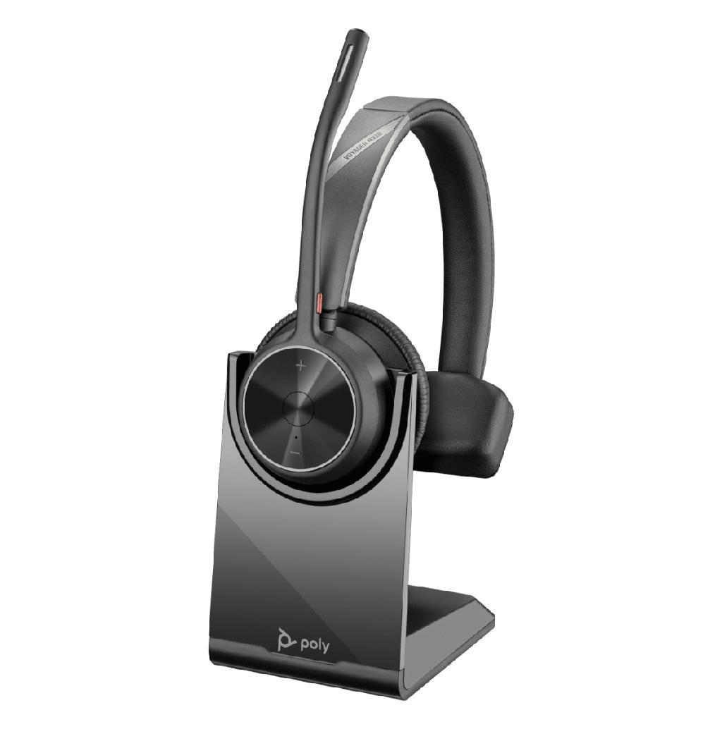 Poly Voyager 4320-M Microsoft Teams Certified Headset +BT700 dongle +Charging Stand
