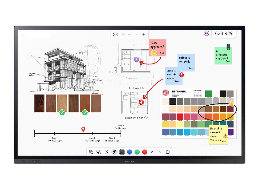 SHARP PN-LA652 65" LA-Series Interactive
