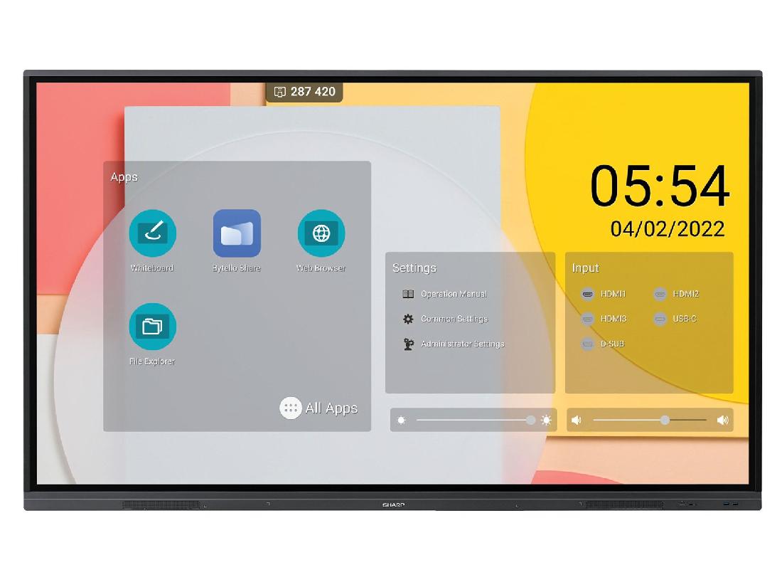 SHARP PN-L752B 75" LB-Series Interactive
